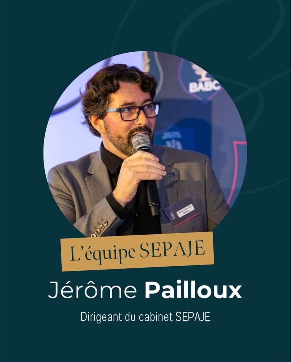 Jérôme Pailloux dirigeant du cabinet Sépaje